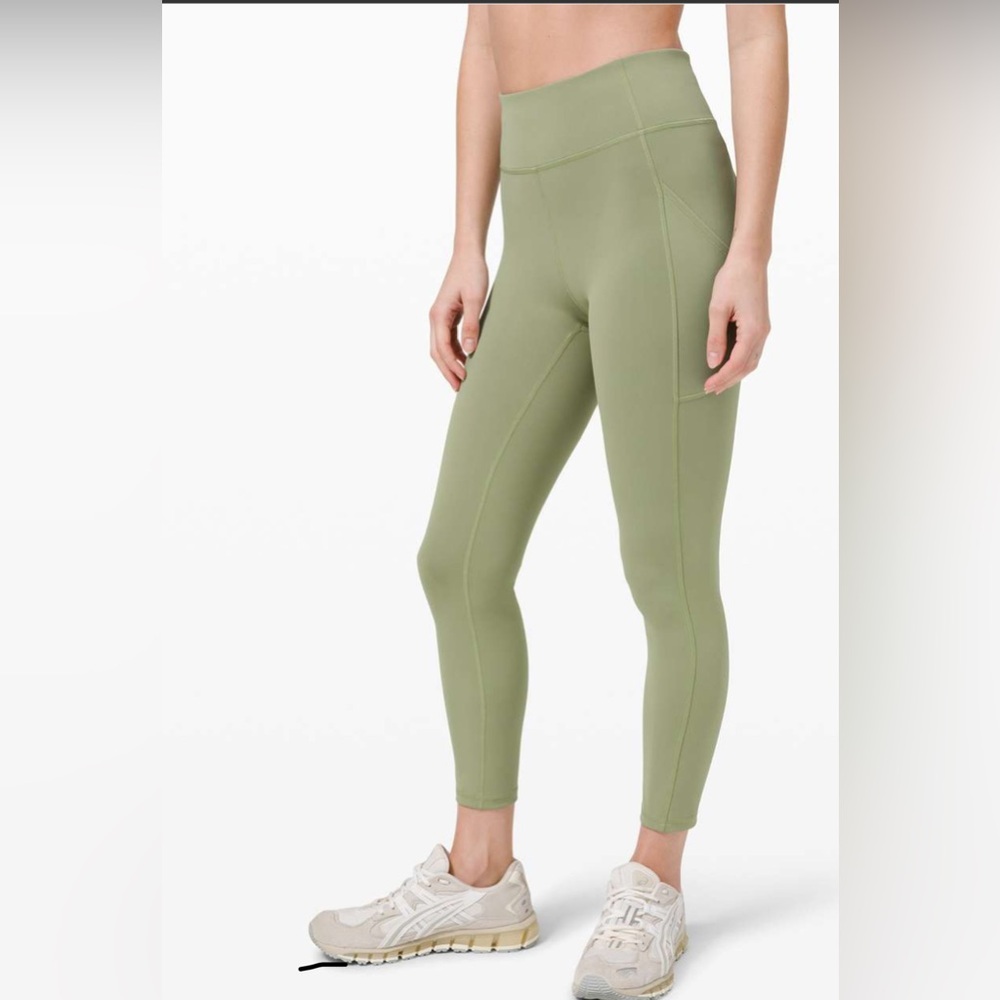 Like new Willow green Lululemon Invigorate High Rise Legging 25”